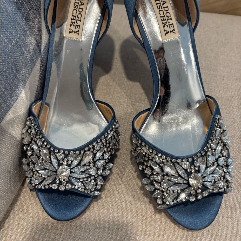 Badgley Mischka Candance, Stormy Blue Shoes - Picture 5 of 7